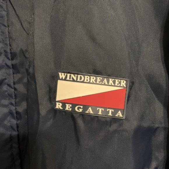 Windbreaker Regatta Hooded Raincoat Blue Red White Reflective Men’s Size XL - Picture 4 of 10